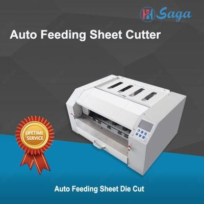 Automatic Contour Cutting Machine High Speed CCD Camera Die Sheet Cutter for Self-Adhesive Wire Drawing Material, Synthetic Paper Stickers