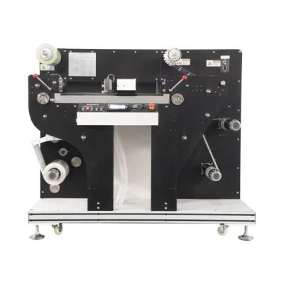 Vr320 Digital Dual Cutting Head Roll to Roll Rotary Label Die Cutter with Slitter and Lanmination
