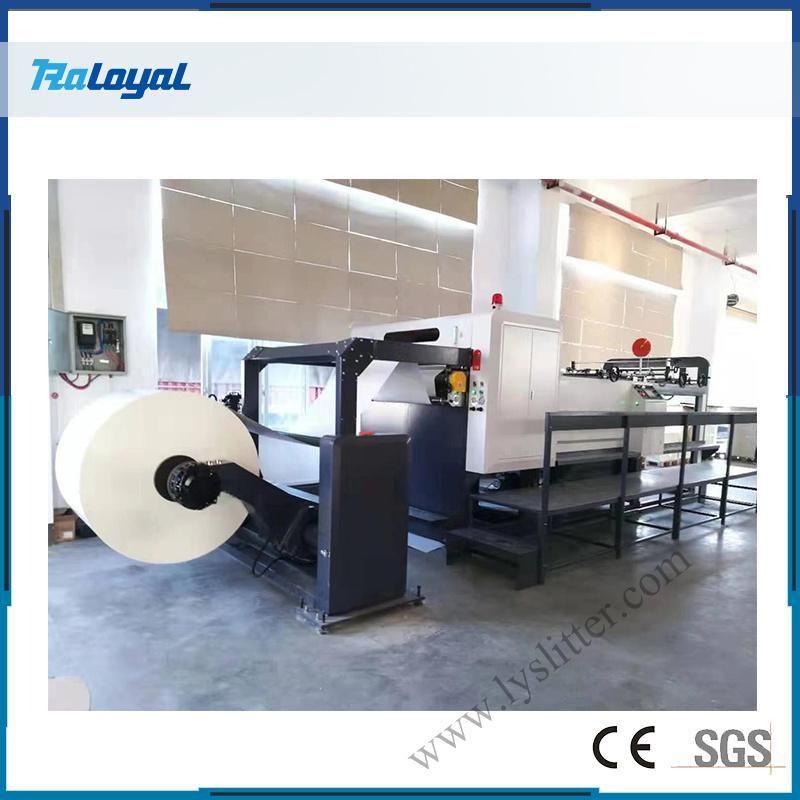 2 Rolls Automatic Mult Reel Paper Roll to Sheet Cutting Machine with Slitting and Web Guiding