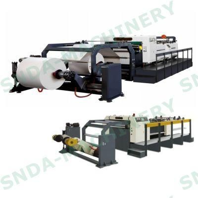 Rotary Blade Two Roll Automatic Paper Sheeting Machine China Factory
