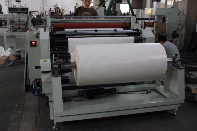 Plastic Film PP PE Non Woven Fabric Paper Roll to Sheet Cutting Machine with Slitting Function