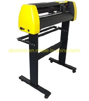 E-Cut Best Sale Yellow and Black Step Motor Al Stand Vinyl Plotter Cutter
