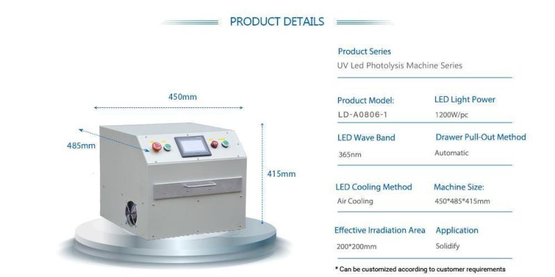 4-Inch Man-Machine Interface UV LED Photolysis Machine