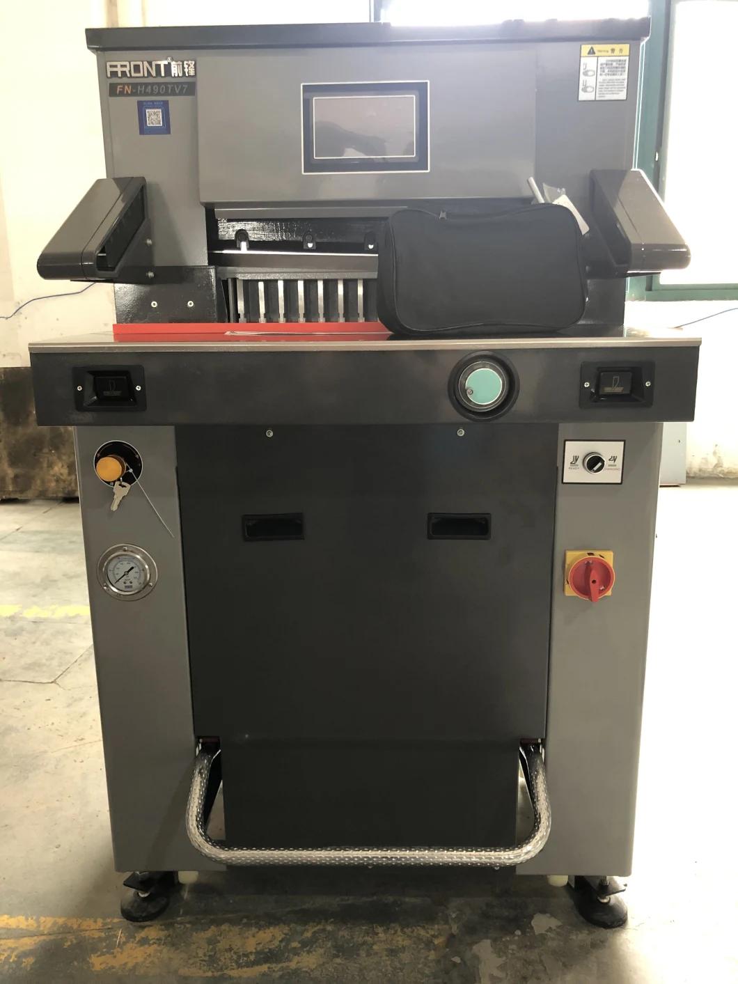 Automatic Paper Cutter 490mm Hydraulic Paper Cutting Machine Fn-H490TV7