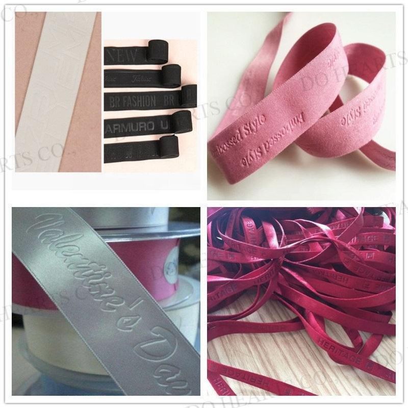 China Silk/Nylon/Organza/Grosgrain Ribbon Hot Foil Printing Machinery Ribbons Logo Stamping Debossing Machine