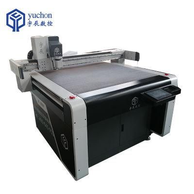 CNC White Cardboard Corrugated Board Carton Box Sample Maker Cutting Machine for Sale China Oscillating Cutting Tool 2500*1600mm