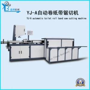 High Cost Performance Automatic Toilet Tissue Paper Band Saw Cutting Machine with High Efficiency