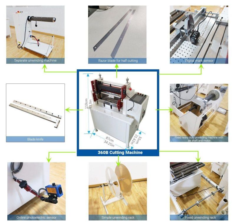 Online 1year Auto Roll Paper Cutter Aluminium Foil Cutting Machine with Low Price