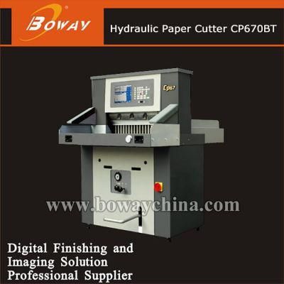 Heavy Duty Industrial Hydraulic &amp; Programs Controlled Electric Guillotine Paper Cutter Cutting Machine
