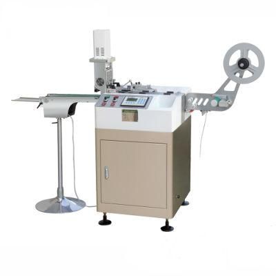 (JC-3080) Ultrasonic Polyester Satin Ribbon Label Cutting Machine