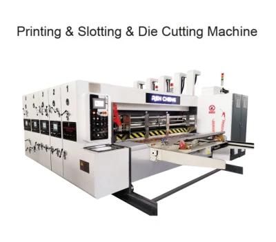 Automatic 4 Colors Corrugated Carton Flexo Printing Flexo Folder Gluer Printer Slotter Die Cutter Machine