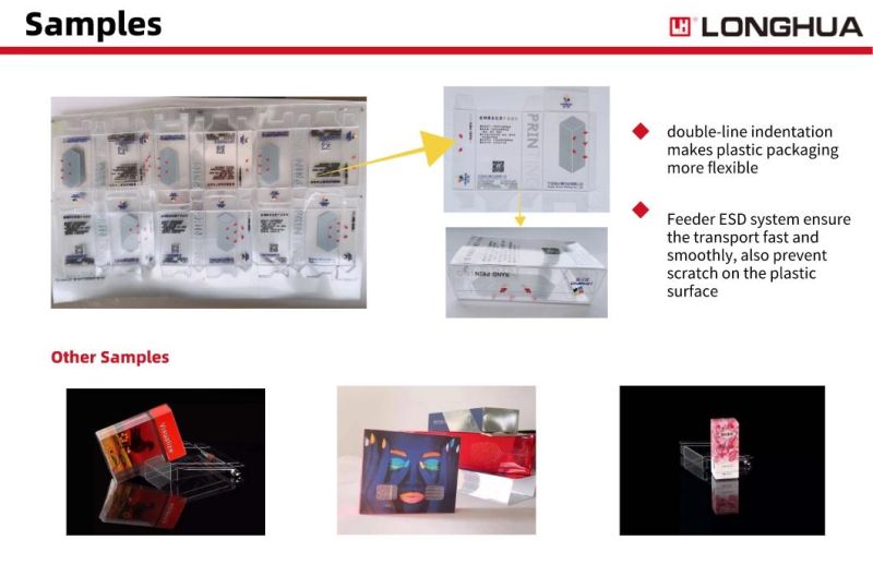 Longhua China Famous Brand Manufacturer Making Automatic Dual-Unit Creasing Die Cutting Machine for Plasitic