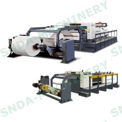 Rotary Blade Two Roll Duplex Paper Roll to Sheet Cutting Machine China Factory
