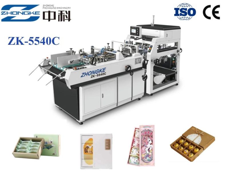 Dessert Box Making Machine Rigid Box Making Machine Table Game Box Maker with Multiple Function Zk-5540c