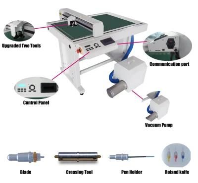 Cutting and Creasing Tool Die/Kiss-Cut Opticalt Sensor Auto Positioning Flatbed Die Cutter