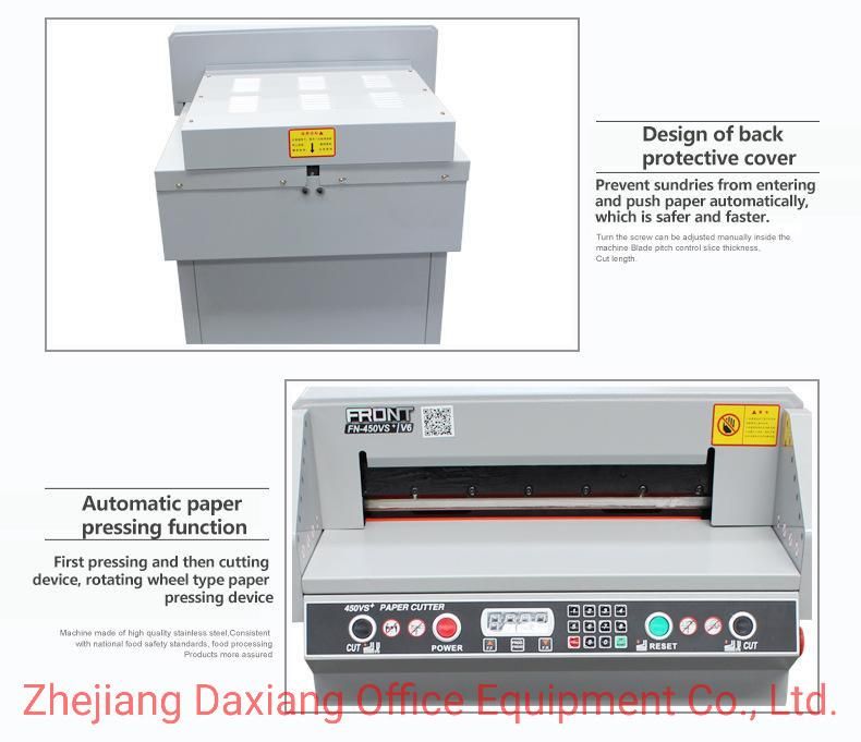 Top Quality Automatic A3 Electric 450 Paper Cutter Cutting Machine for Printing Shop