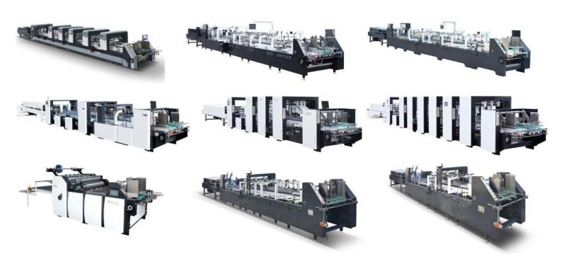 Ce Certificate China High Speed Folding Gluing Machine Medicine Box Folder Gluer Machine