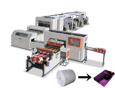 Automatic A3/A4 Copy Paper Roll Cutting Machine, Roll to Sheet Crossing Cutting Machine