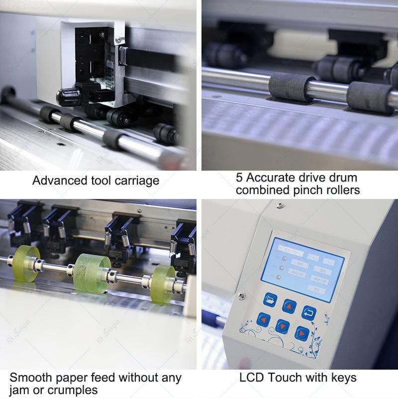 Digital Graphic Contour Auto Sheet Feeding Sticker Cutter with CCD Hands-Free Chinese Factory (SC A3+ II PRO)