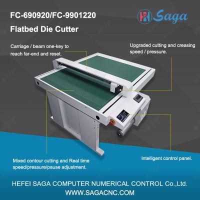 CCD Contour Flatbed Cutter High-Power Motor Cutting and Creasing Tool Half/Kiss-Cut Flatbed Die Cutter