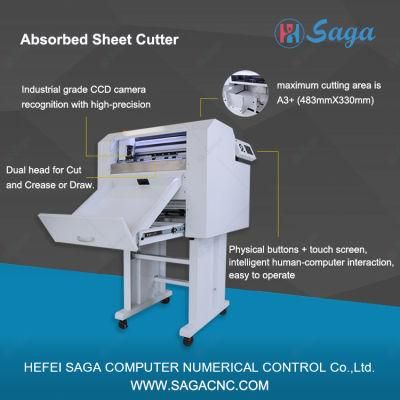 Physical Buttons and Touch Screen High Precision Contour Cutting Machine Auto Feeding Sheet Cutter