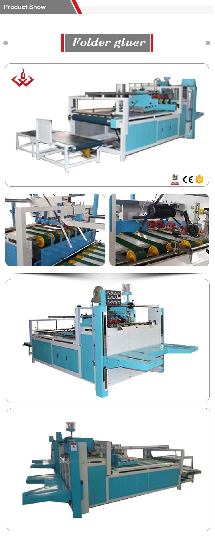 Factory Direct Sell Semi-Automatic Folder Gluer Machine for Corrugated Carton Box