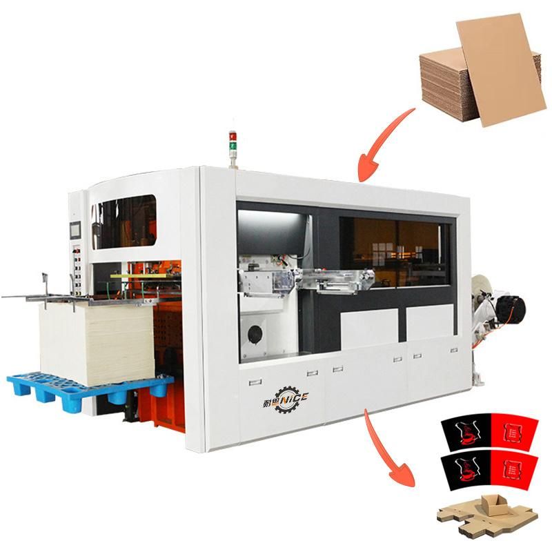 Hw-950 Automatic China First Disposable Paper Cup Reel Die Cutting Machine Swing Arm Cutting System with Low Price
