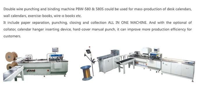Semi Automatic Double Loop Wire Spiral Coil Book Binding Machine