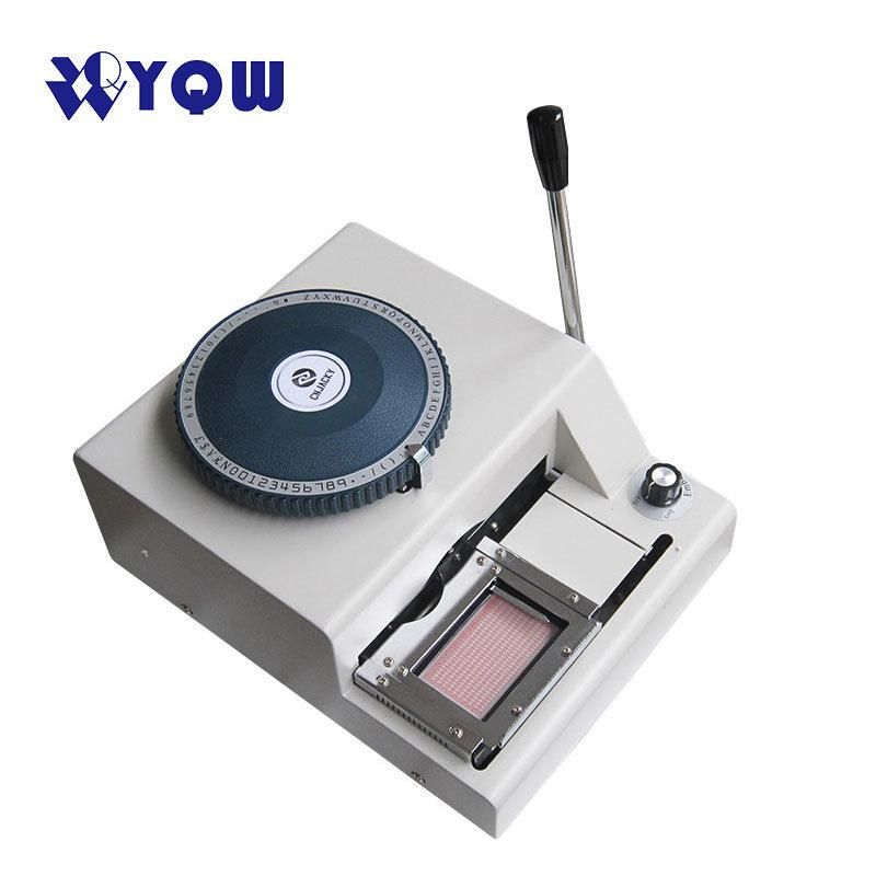 2000 Manual PVC Card Embossing Machine for Pressing Letters and Numbers on Various Smart Cards Like Membership Card
