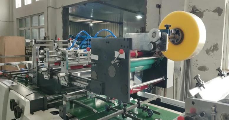 1080 Toy Box Film Patching Machinery Manufacturer with Creasing Line