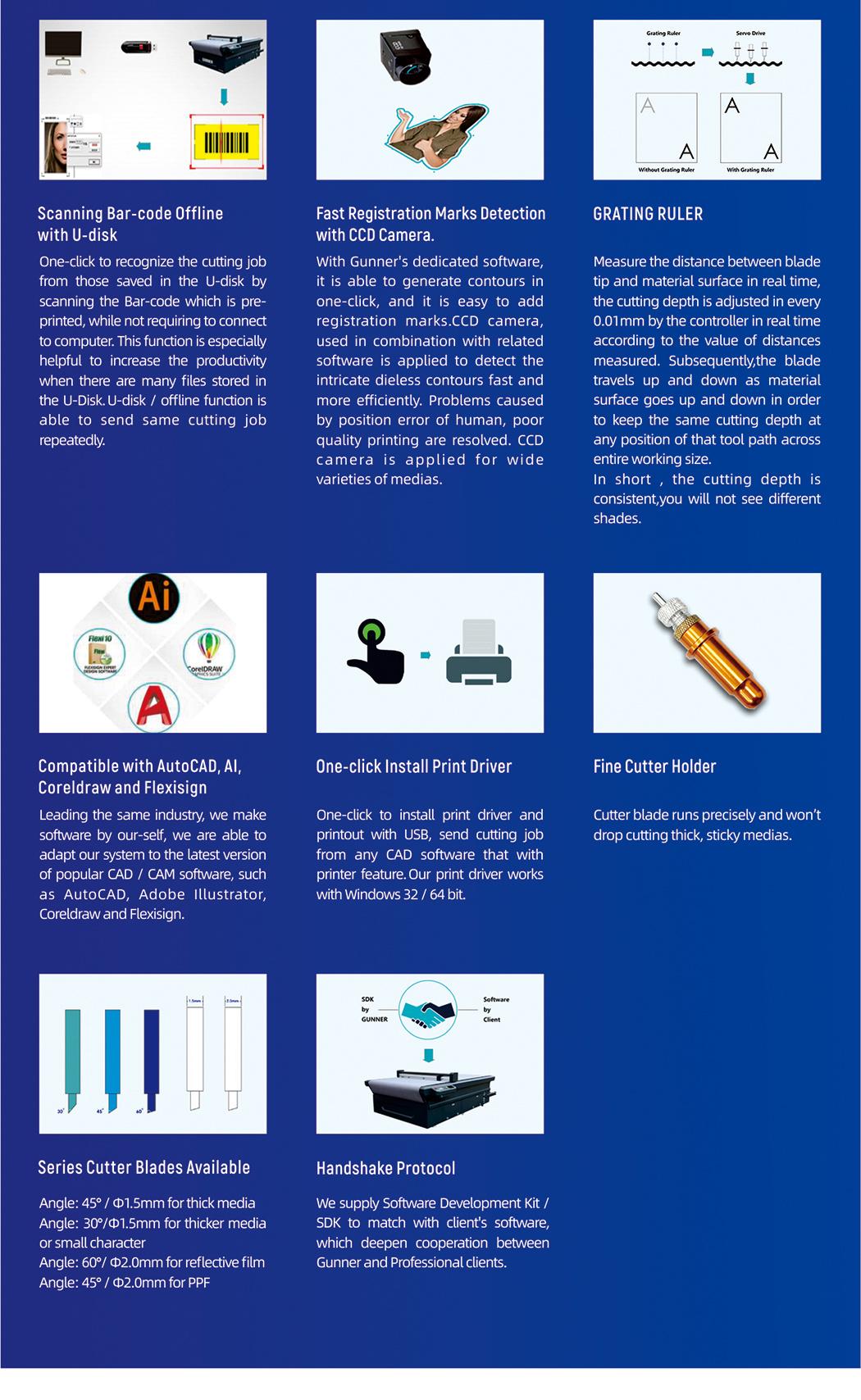 Auto Feeding Flatbed Cutter Apparel/Shoes/Bags Designing/Composite Industry