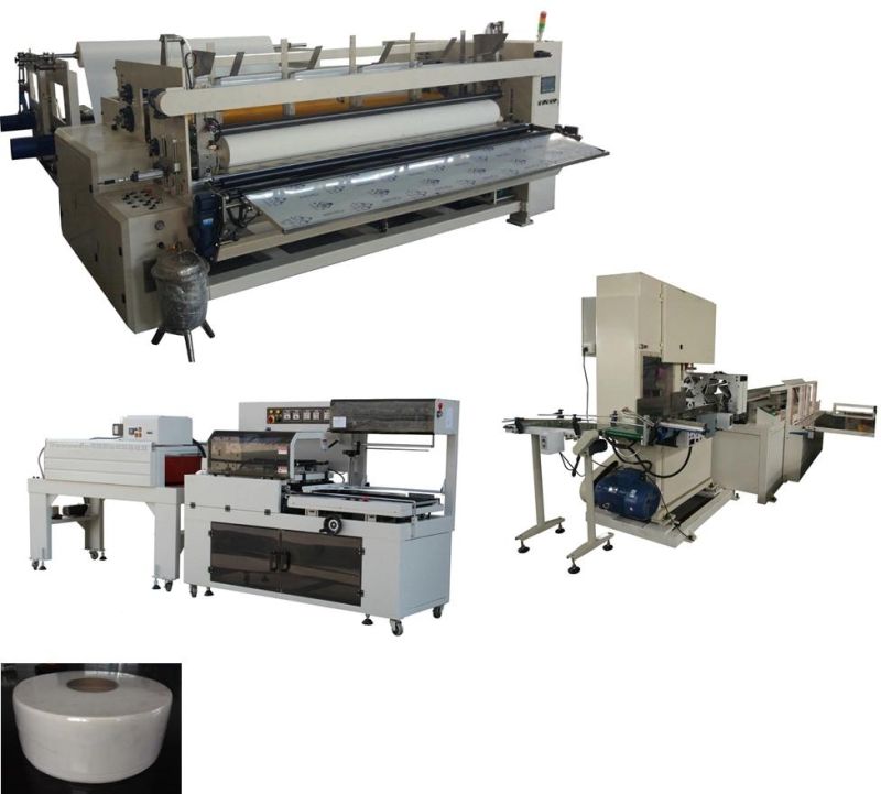 Full Automatic Maxi Roll Jumbo Roll Paper Towel Cutting Machine