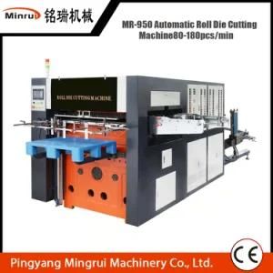 High Speed Paper Cup Die Cutting Creasing Machine with Good Quality