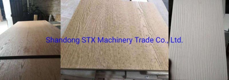 MDF WPC Plywood Solid Wood Panel Automatic Hydraulic Grain Embossing Machine