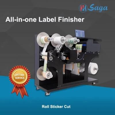Automatic Servo Print Laminate Cut Wind Sticker Paper Label Cutter Plotter Machine