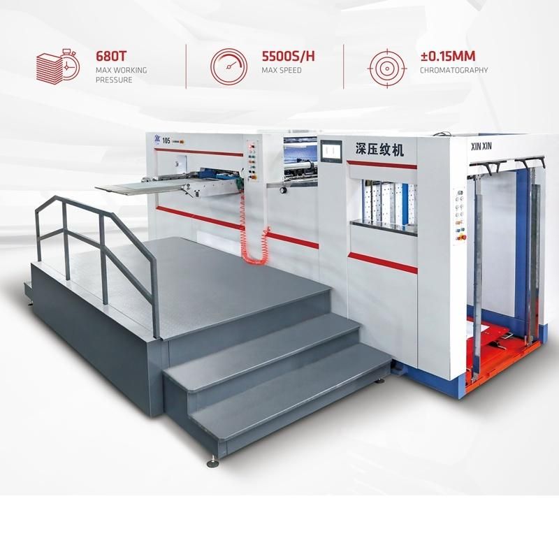 Full Automatic Die Cutting Creasing and Deep Embossing Machine