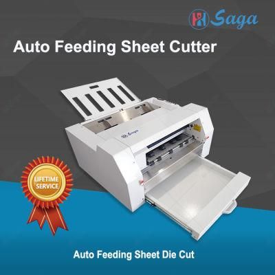 Saga 330*500 Size CCD Camera Sheet Auto Feeding Sticker Cutter