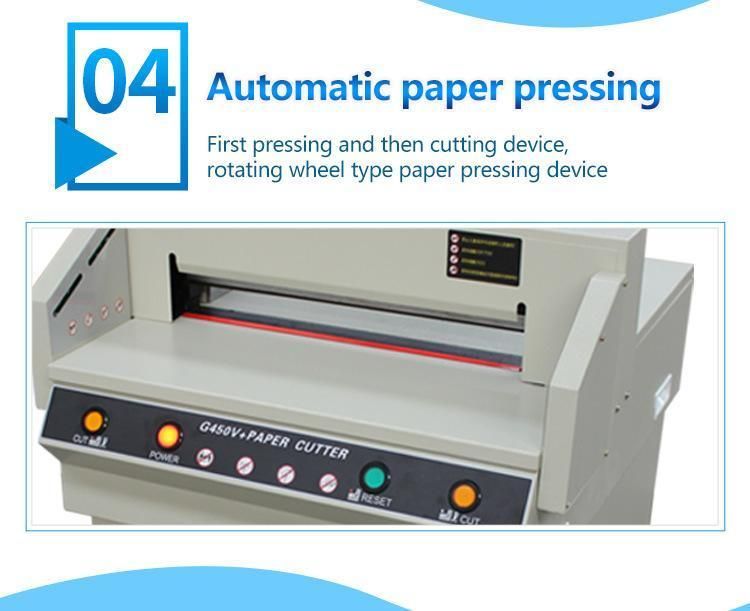 G450V+ Electric Heavy Duty Stack Paper Cutting Machine Cut 40mm Thickness