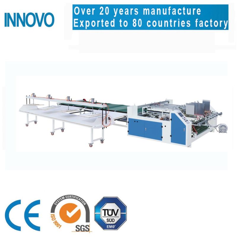 Two Pieces Carton Box Gluing Machine, Multi-Operation Station Model