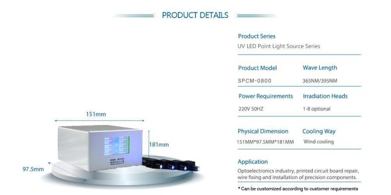 High Quality Fully Automatic UV LED Point Light Source Machine