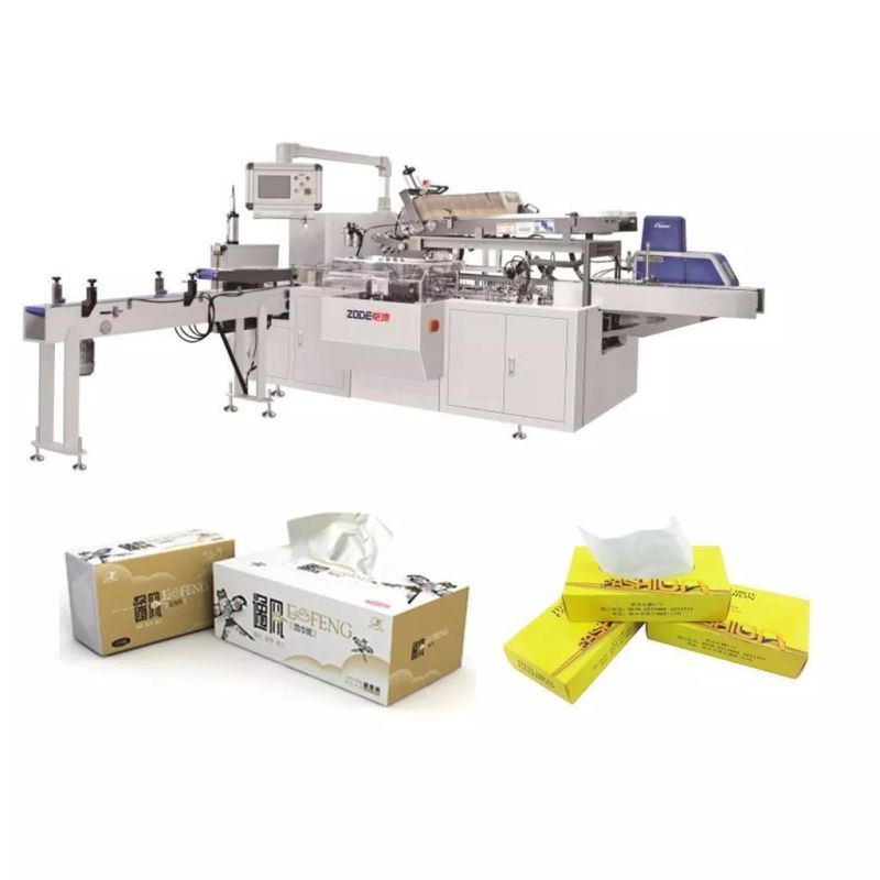 High Production Full Automatic Making Equipment for Box Facial Tissue Paper Sealing Packing Machine