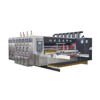 High Speed Corrugated Carton Printing Machine with Slotting and Die Cutting