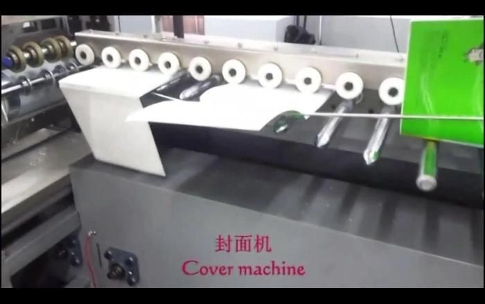 Automatic Hard Cover Color Book Cover Gluing and Anti-Pasting Machine