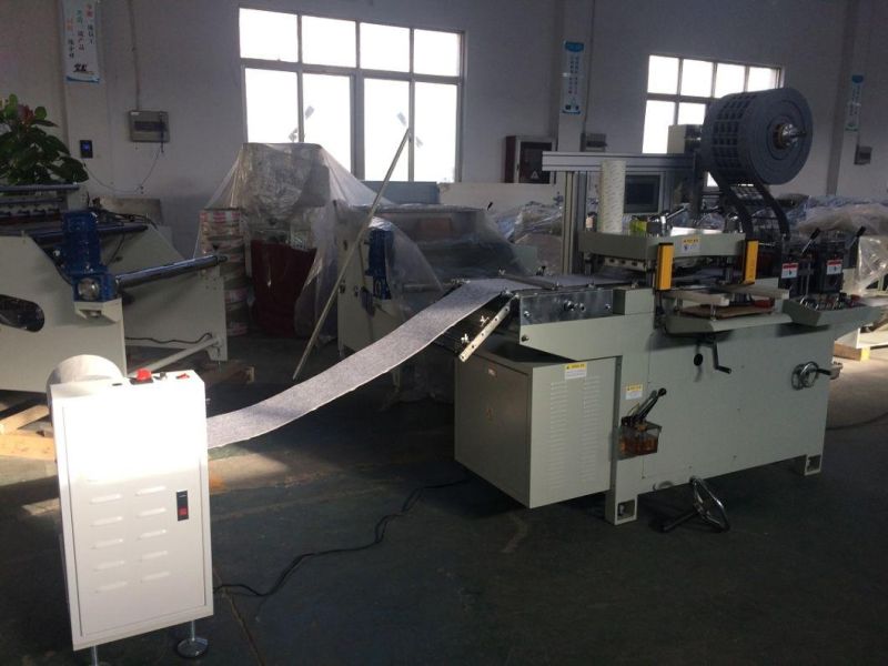 Auto Adhesive Foam Label Flat Bed Die Cutting Machine with Roll Feeding