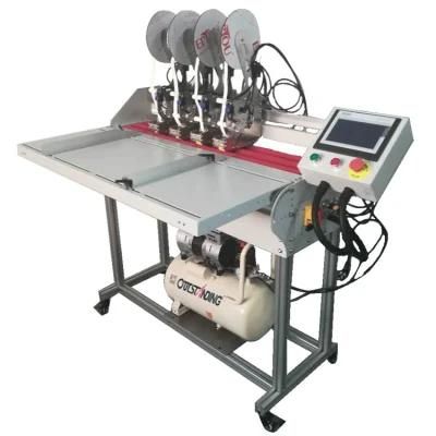 Tear Tape Applicator and Double Sided Tape Applicator Machine/Semi Auto Double Side Tape Adhesive Applicator Cutting Machine