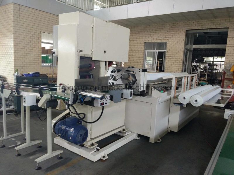 China Made Automatic Maxi Tissue Roll Band Saw Cutting Machine