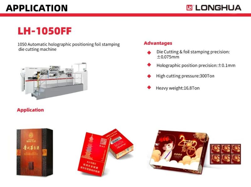 Hig-End Packaging Cigarette Tobacco Bale Automatic Holographic Positioning Foil Stamping Hot Press Die Cutting Machine