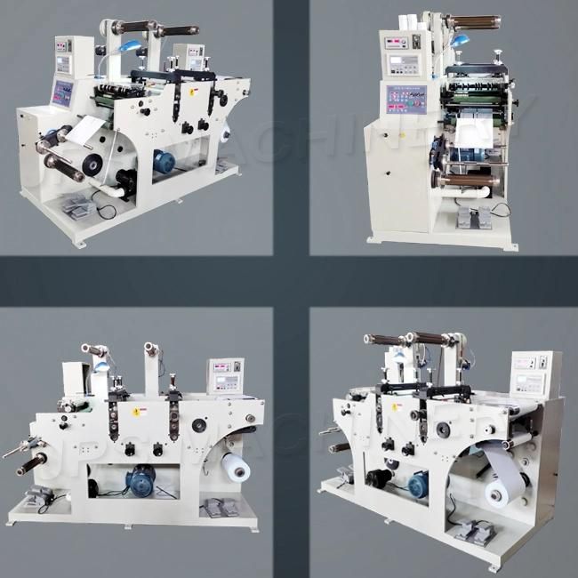 Two-Station Rotary Die Cutter Slitter Rewinder Function for Label Sticker