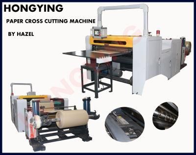 Shaftless Loading Paper Cross Cutting Machine Made in Hongying