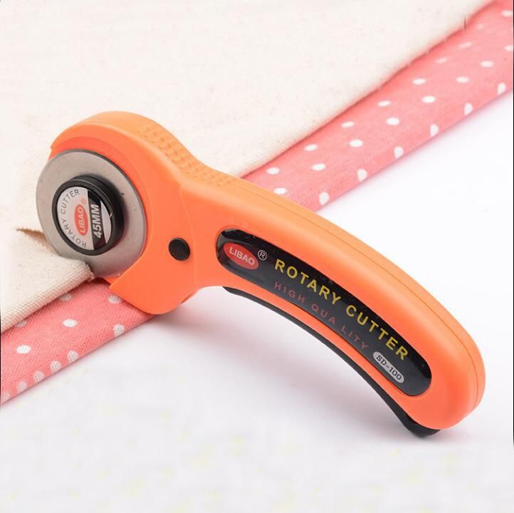 New 45mm Rotary Cutter Set 5 PCS Blades for Fabric Paper Vinyl Circular Cut Cutting Disc Patchwork Leather Craft Sewing Tool